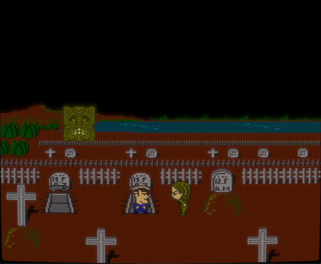 Screenshot from Evil Dead (Splatter House rom hack)